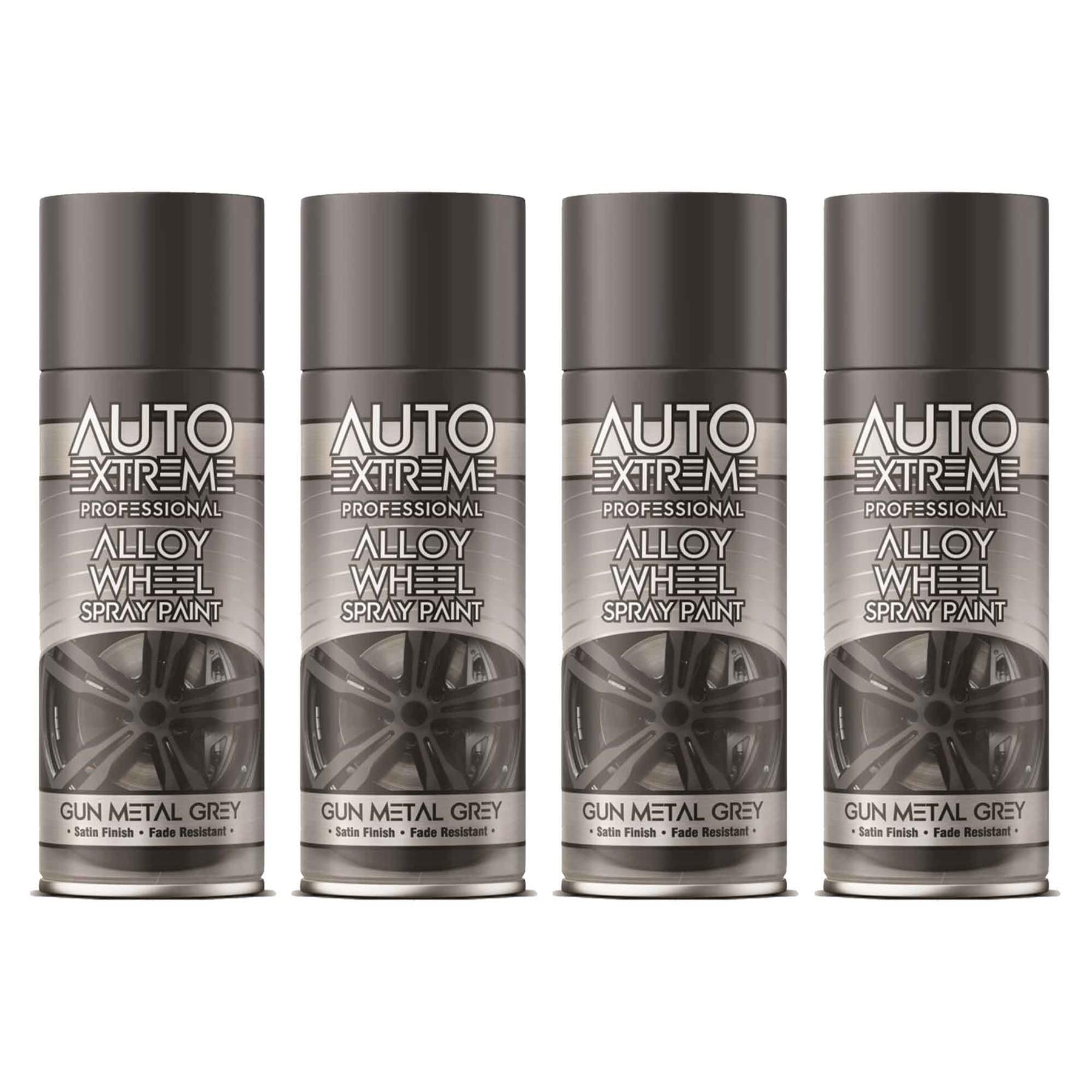 4X Auto Extreme Gun Metal Grey Spray Paint 400ml Spray Paint