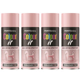 4X Paint Factory Bubblegum Pink Gloss Spray Paint 400ml