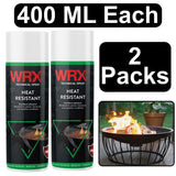 2X WRX Heat Resistant Black Spray 400ml Technical Spray