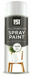 2X 151 White Satin Spray Paint 400ml Spray Paint