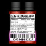 Magnesium Citrate 740mg 30 Capsules High Strength Fatigue & PMS