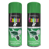 2X Grass Green Gloss Spray Paint 250ml Spray Paint