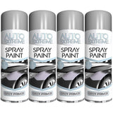 4X Auto Extreme Grey Primer Spray Paint 250ml Spray Paint
