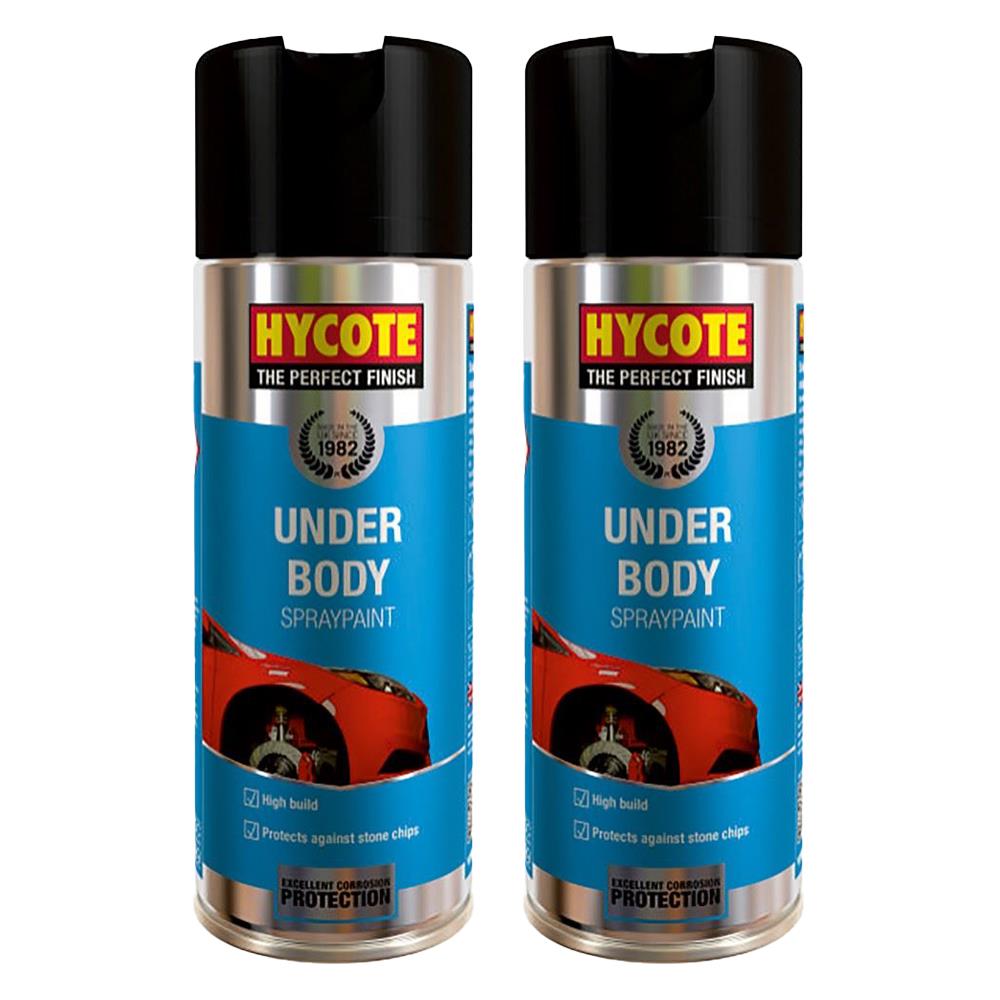 2X Hycote Under Body Spray 400ml Spray Paint