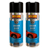 2X Hycote Under Body Spray 400ml Spray Paint