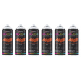 6X Autumn Orange RAL 2001 Satin Spray Paint 400ml