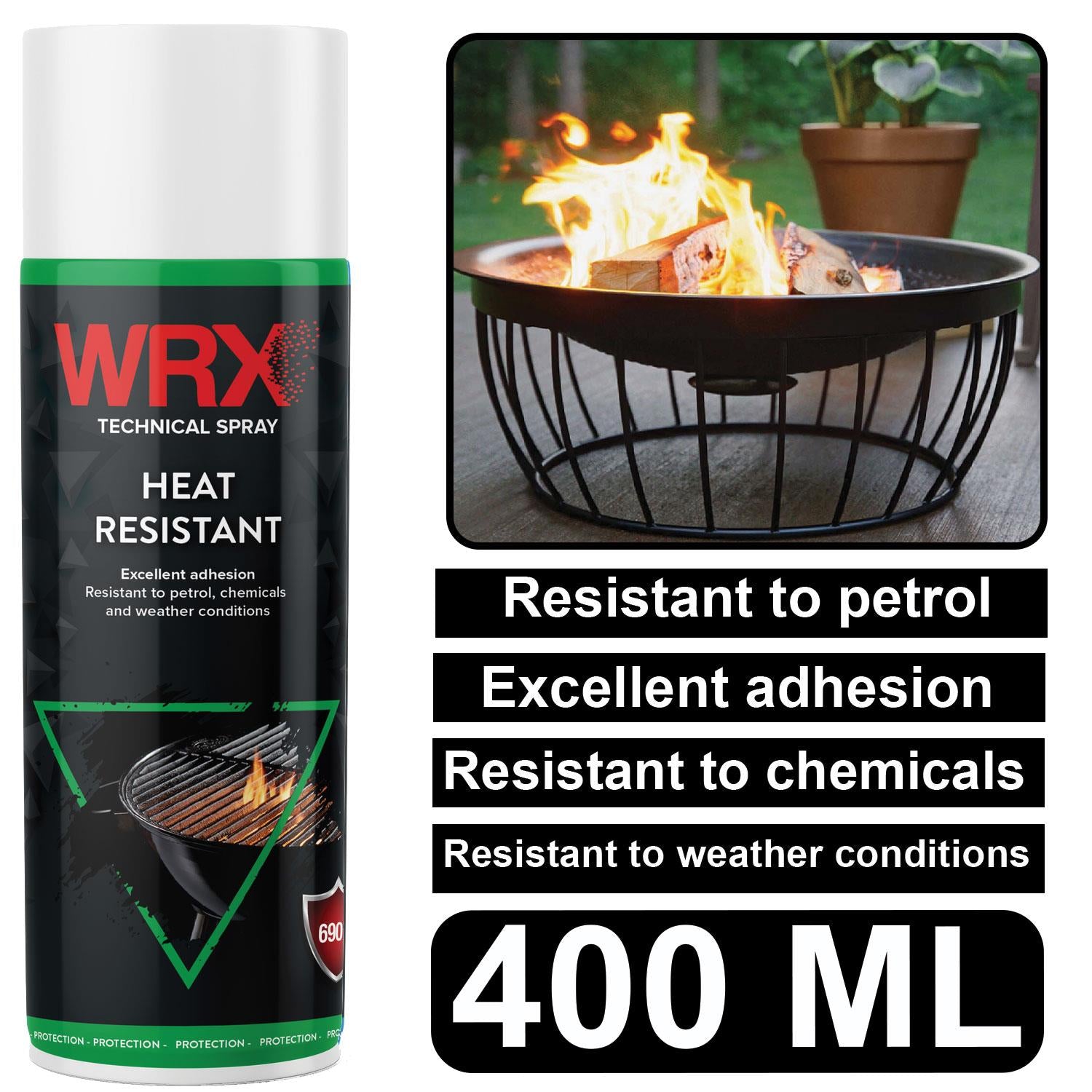 WRX Heat Resistant Black Spray 400ml Technical Spray