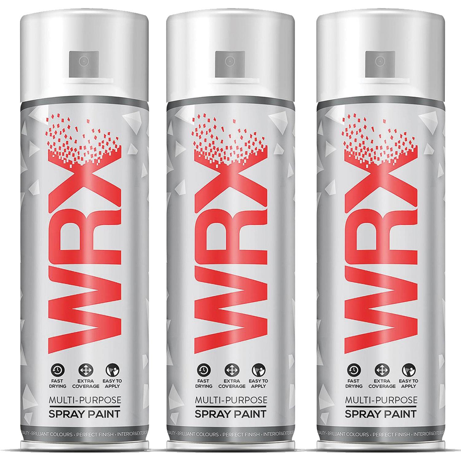3X WRX Black Grey Spray Paints 400ml Technical Spray
