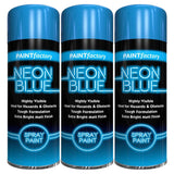 3X Paint Factory Blue Fluorescent Neon Spray Paint 200ml Spray Paint