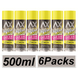 6X - What A Blast! Lemon Car Air Freshener Spray 500ml Car Air Freshener