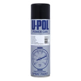 Upol Power Can Topcoat Satin Black Aerosol Spray 500ml Spray Paint