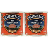 2X Hammerite No.1 Rustbeater Beige 250ml Rustbeater