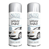 2X Auto Extreme White Gloss Spray Paint 250ml Spray Paint