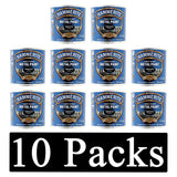 10X Hammerite Smooth Black Paint 250ml Tin Paint