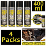 4X Underbody Seal Black Spray 400ml Spray Paint