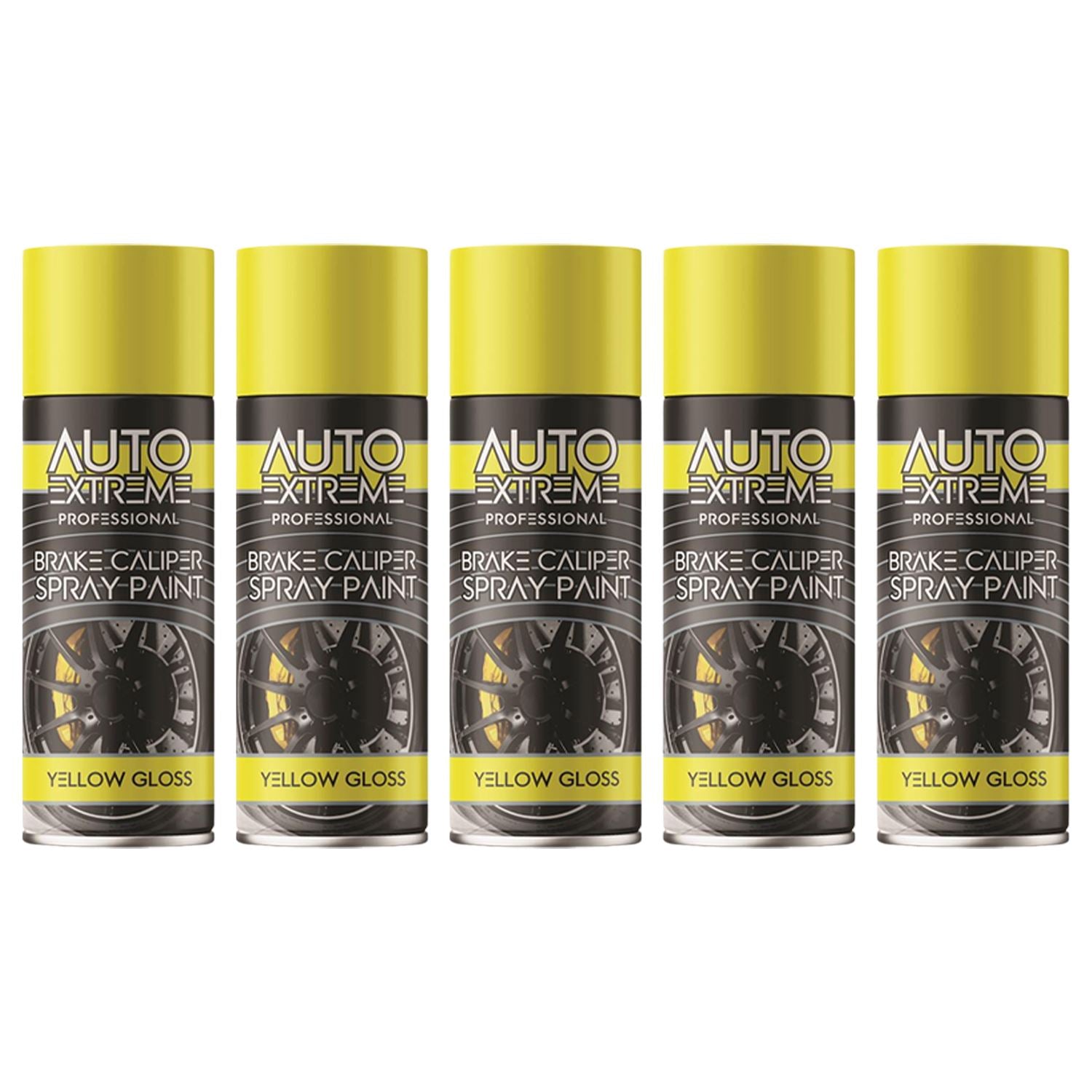 5X - Break Caliper Yellow Gloss Spray Paint 400ml Spray Paint