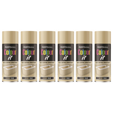 6X Paint Factory Ivory Silk Gloss Spray Paint 400ml