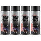4X Promatic Bumperspray Black Spray Paint 400ml Spray Paint