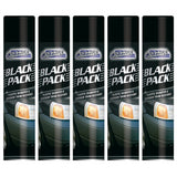 5X Black Plastic Bumper Restorer 300ml Spray Paint