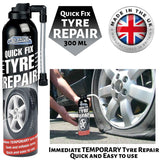 Carpride Quick Fix Tyre Repair 300ml, seals and inflates tyres quickly and easily