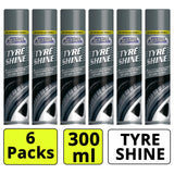 6X Car Pride Tyre Shine Spray 300ml Spray Paint