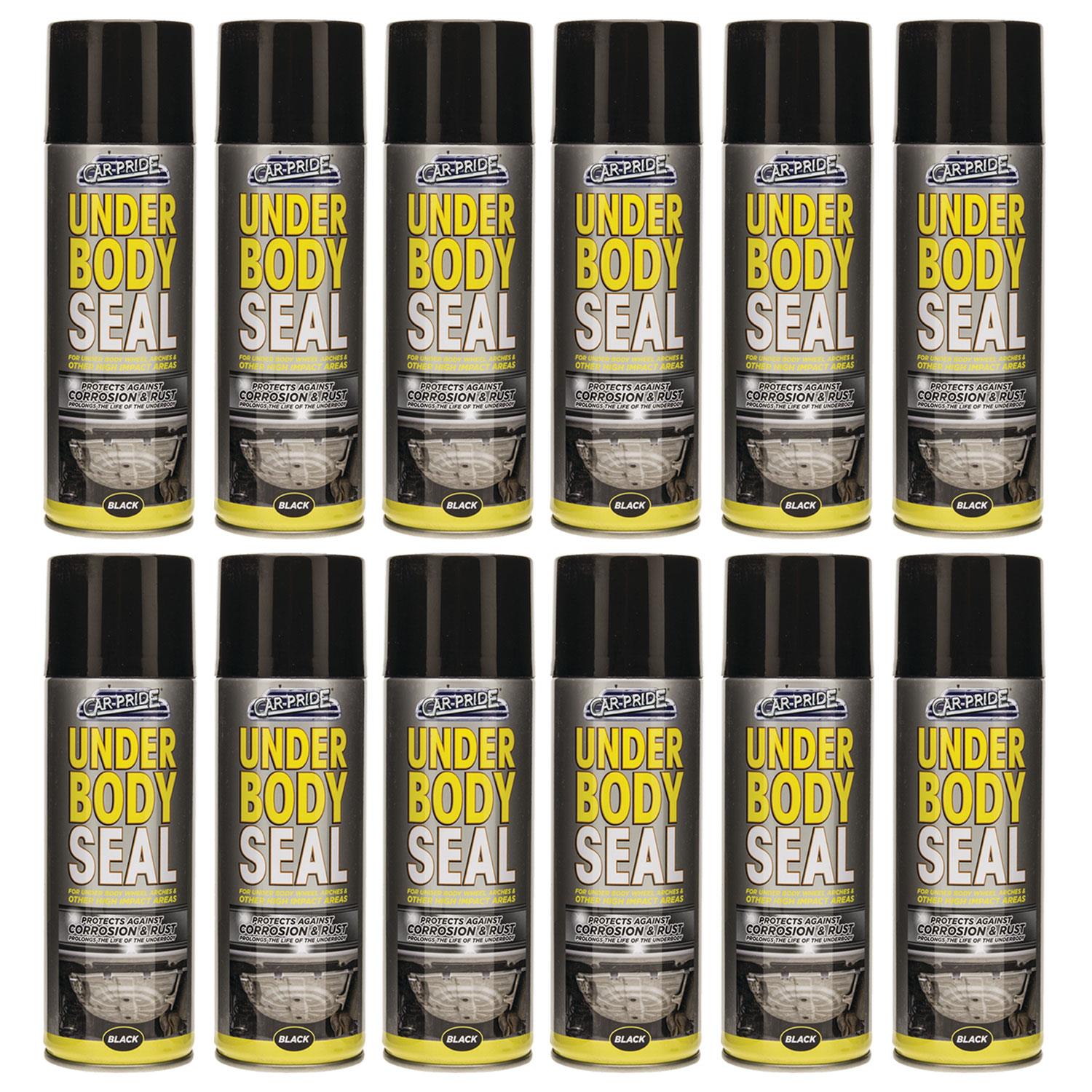 12X Underbody Seal Black Spray 400ml Spray Paint