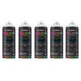 5X Midnight Black RAL 9005 Matt Spray Paint 400ml
