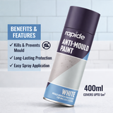 6X Rapide Anti-Mould Spray White 400ml