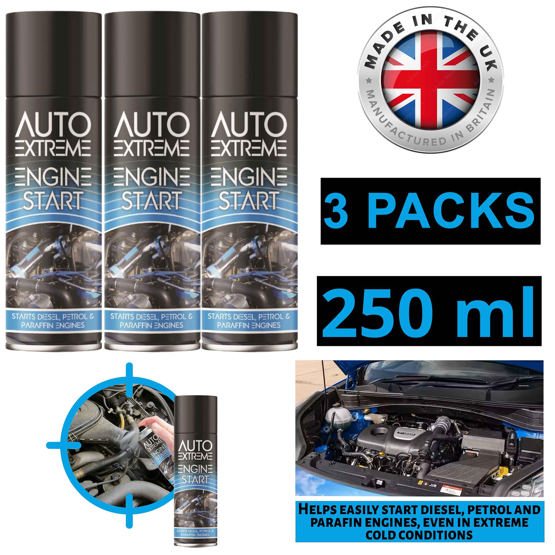 3X Auto Extreme Engine Start Spray 250ml Spray Paint