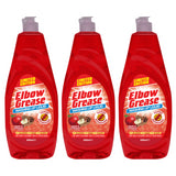 3X Elbow Grease Washing Up Liquid, Apple & Cinnamon Fresh 600ml Power Degreaser