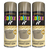 3X Paint Factory Desert Sand Matt Spray Paint 250ml Spray Paint