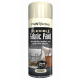24X - Paint Factory Ivory Flexible Fabric & Vinyl Spray Paint 200ml