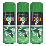 3X Grass Green Gloss Spray Paint 250ml Spray Paint