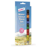 5X - Watercolour Paint Tube Set, 12 Colour 6ml Each