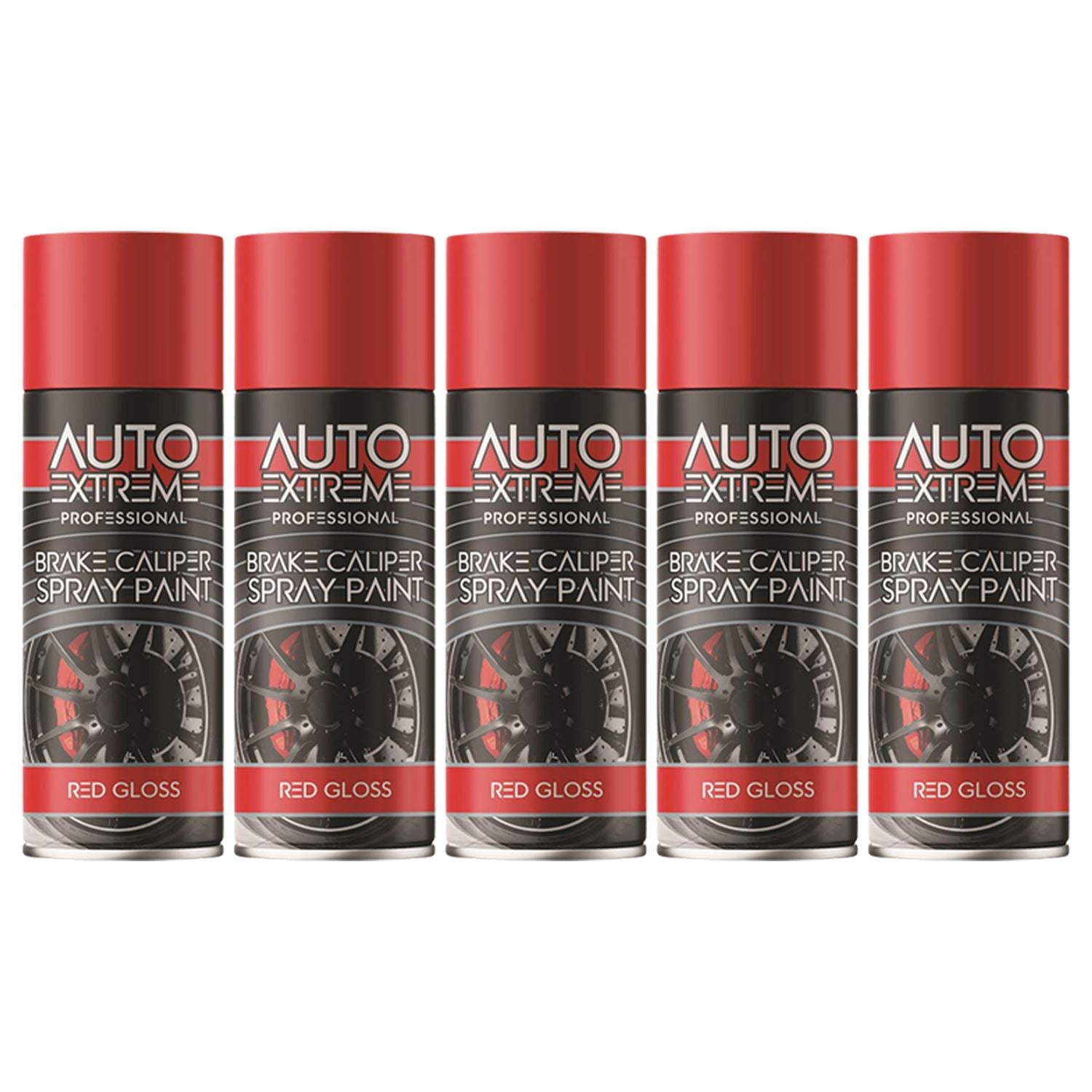 5X - Break Caliper Red Gloss Spray Paint 400ml Spray Paint