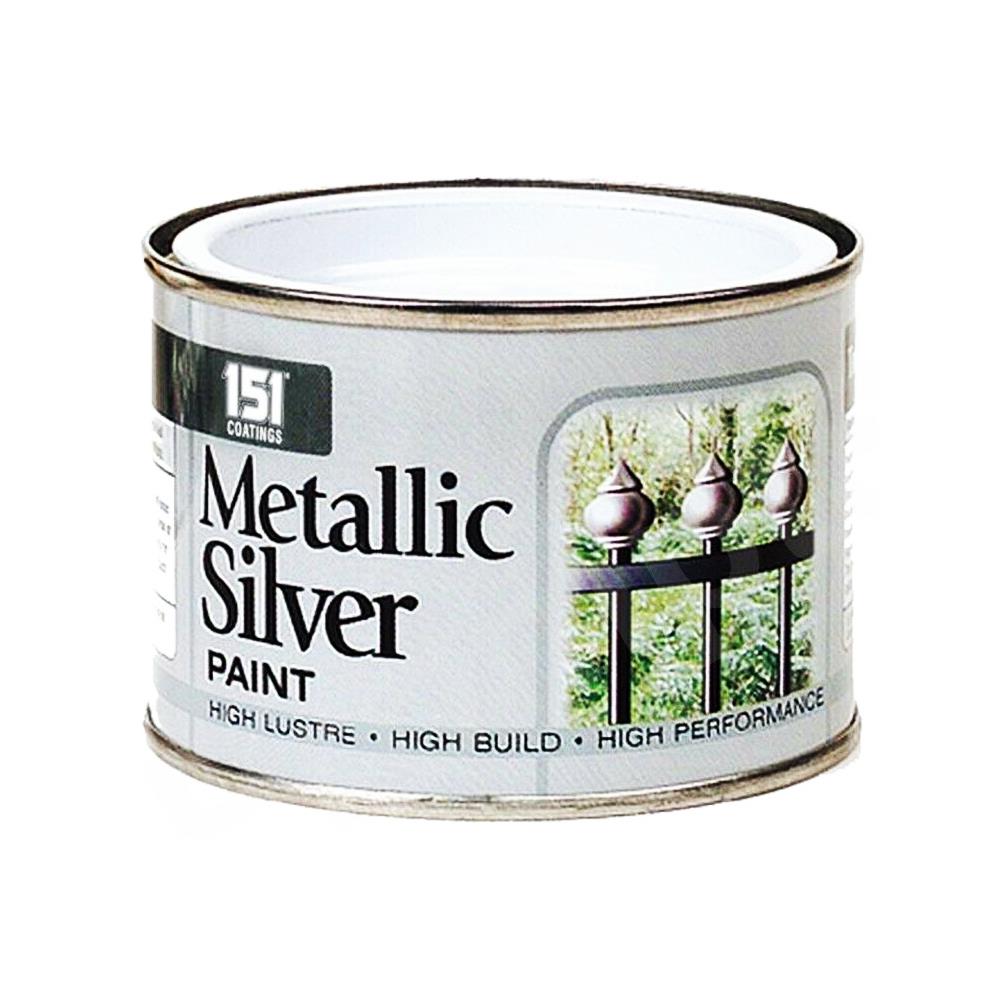 Metallic Silver Paint Tin 180ml Tin Paint