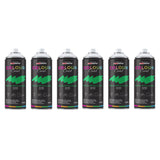 6X Eucalyptus RAL 6037 Gloss Spray Paint 400ml