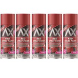 5X Auto Extreme Red Gloss Spray Paint 400ml