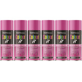 6X Paint Factory Perfect Pink Gloss Spray Paint 400ml