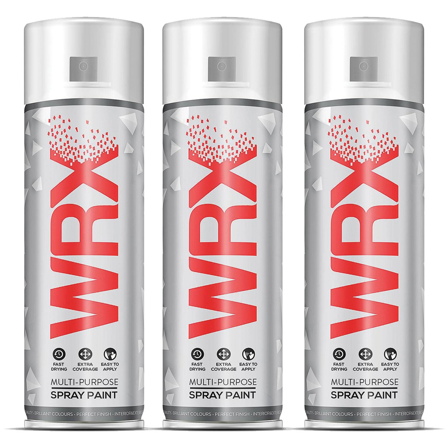 3X WRX Traffic Black Spray Paints 400ml Technical Spray