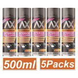 5X - Bring it Black Gloss Interior Trim Cleaner Spray 500ml Spray Paint