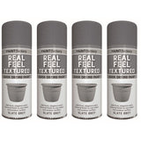 4X - Paint Factory Real Feel Grey 400ml Textured Spray Paint
