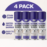 4X 151 Stain & Damp Block White Satin Finish 400ml