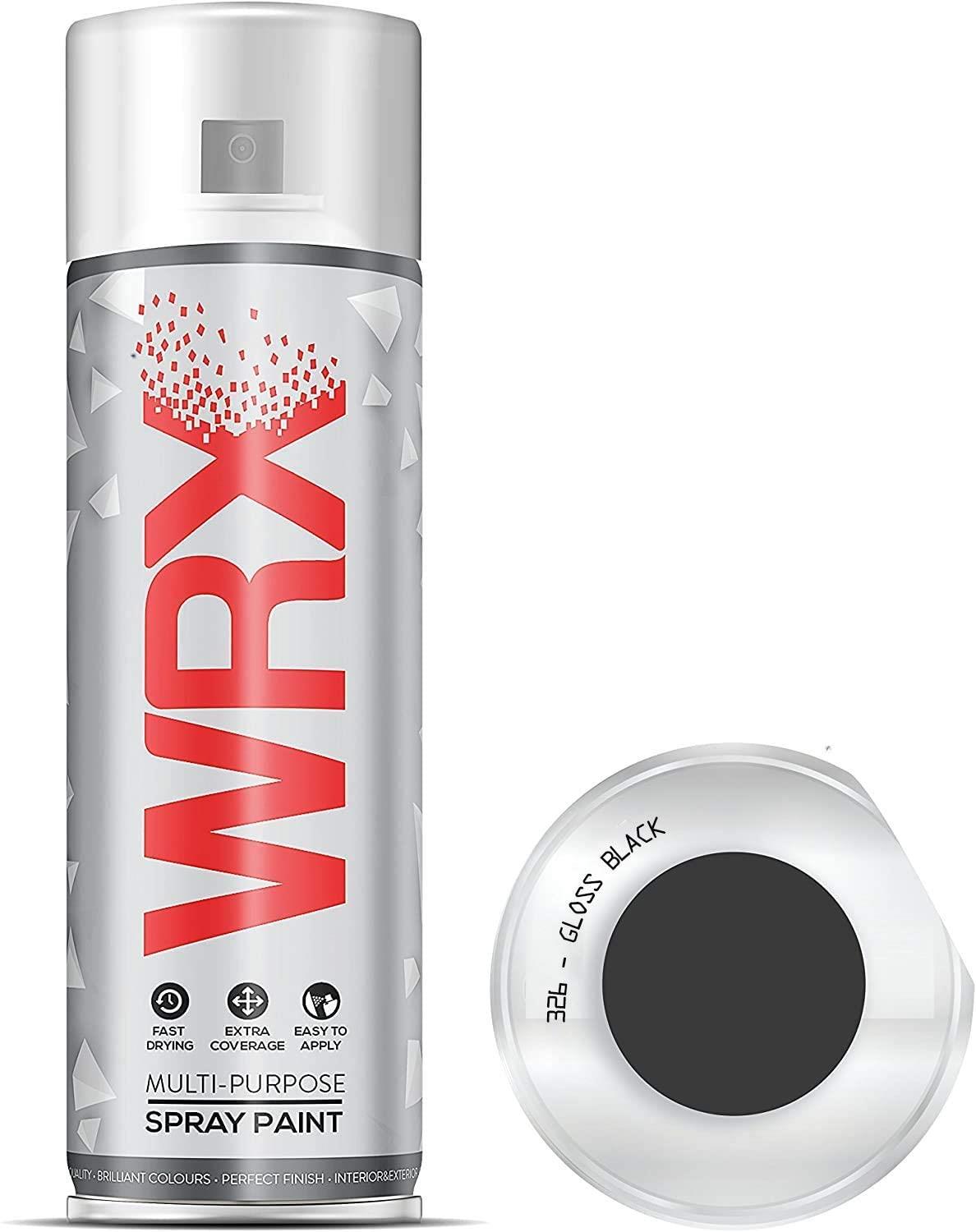 WRX Gloss Black Spray Paint Solvent Based 400ml Spray Paint