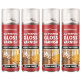 4X Paint Factory Clear Gloss Varnish Spray 250ml