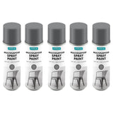 5X Overlay Grey Primer Matt Auto Professional Spray Paint 400ml