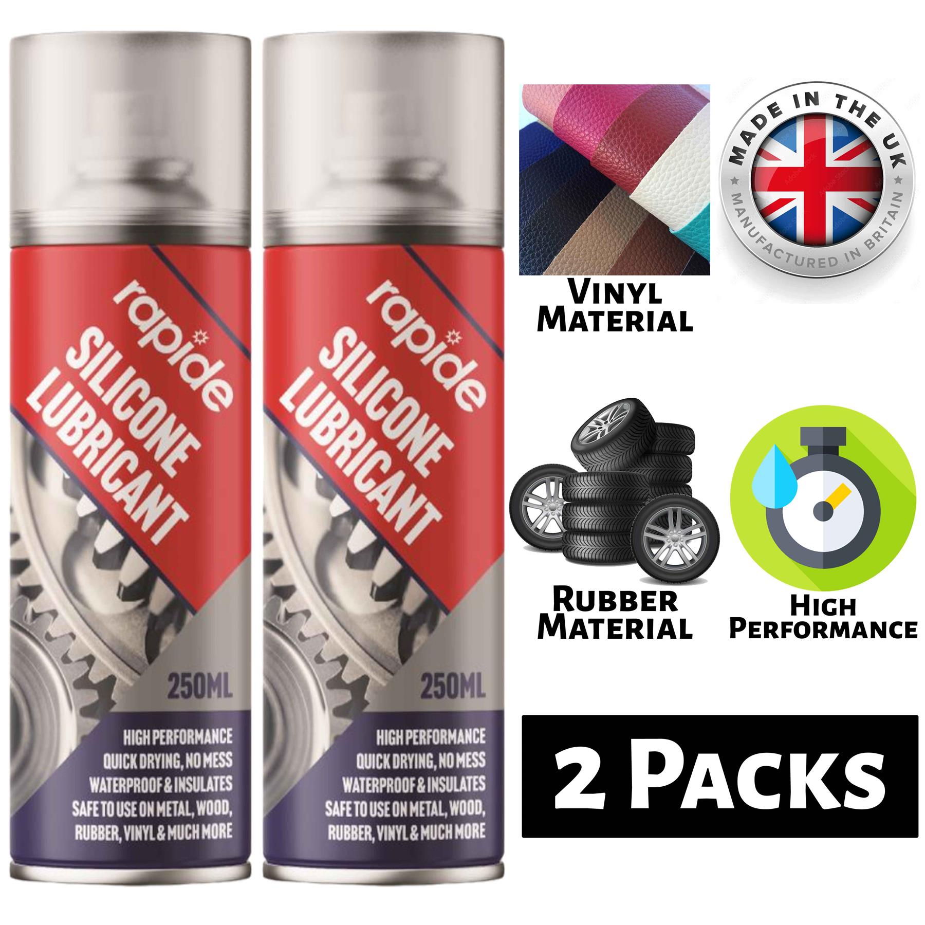 2X Rapide Silicone Lubricant 250ml Spray Paint