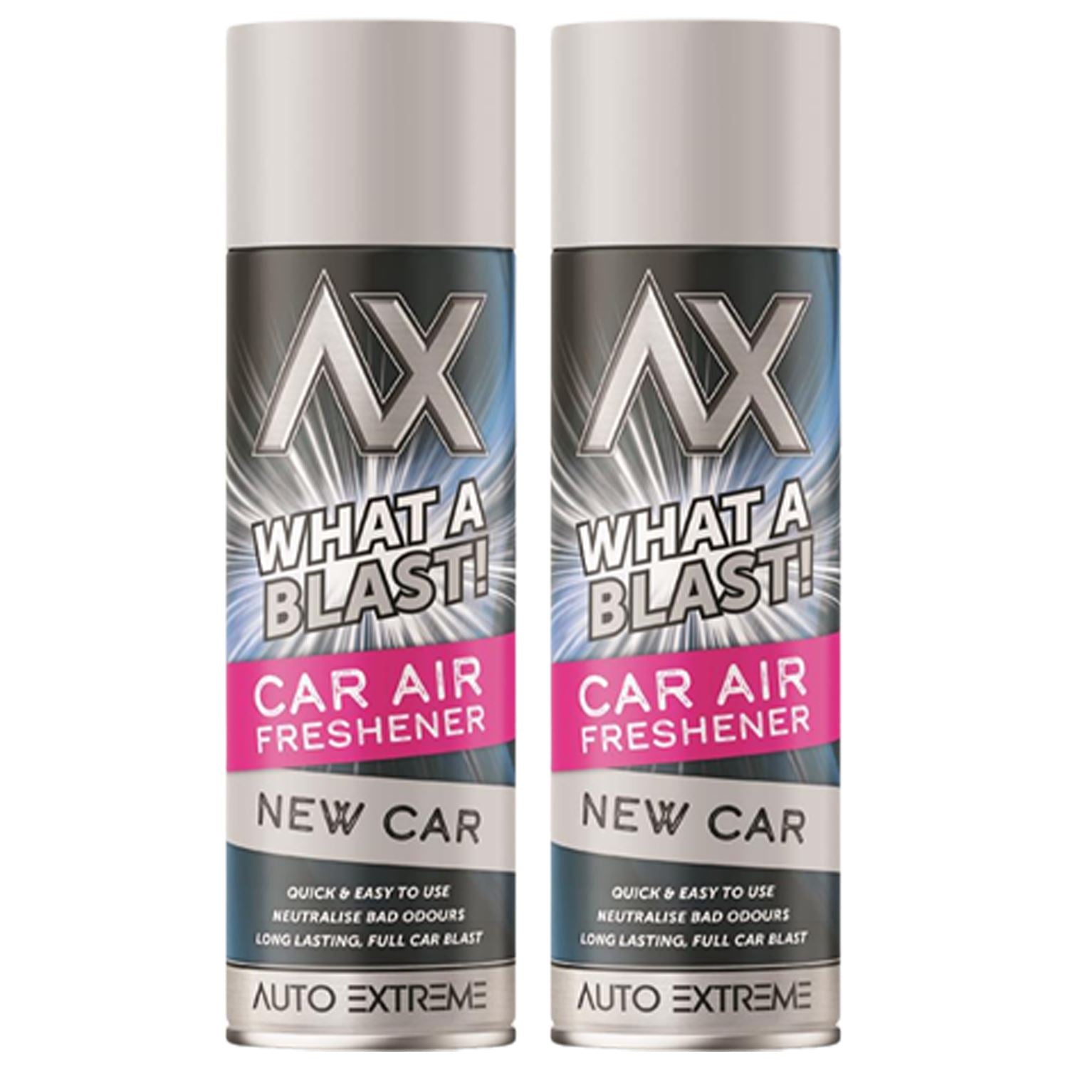 2X - What A Blast! New Car Car Air Freshener Spray 500ml Car Air Freshener