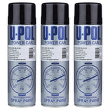 3X Upol Power Can Topcoat Gloss Black Aerosol Spray 500ml Spray Paint