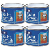 4X Yacht Varnish Gloss 180ml Tin Paint